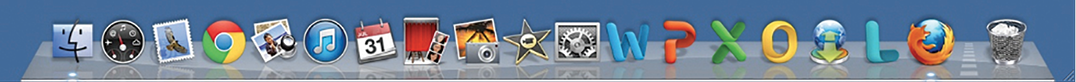 Figure 1. Skeuomorphic design: Apple’s Mac OS X Snow Leopard version 10.6.8