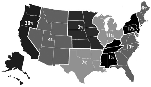 Figure 3. Job locations