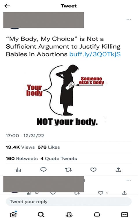 Screenshot of a tweet