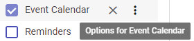 Calendar Options